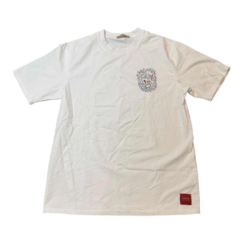 Whip Ink From Wang Cheng White Graphic Print Tee T-Shirt Sz L